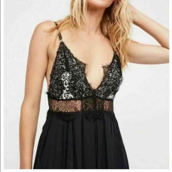 Free People wild eyes lace sequin embroidered jumpsuit - Picture 2 of 12